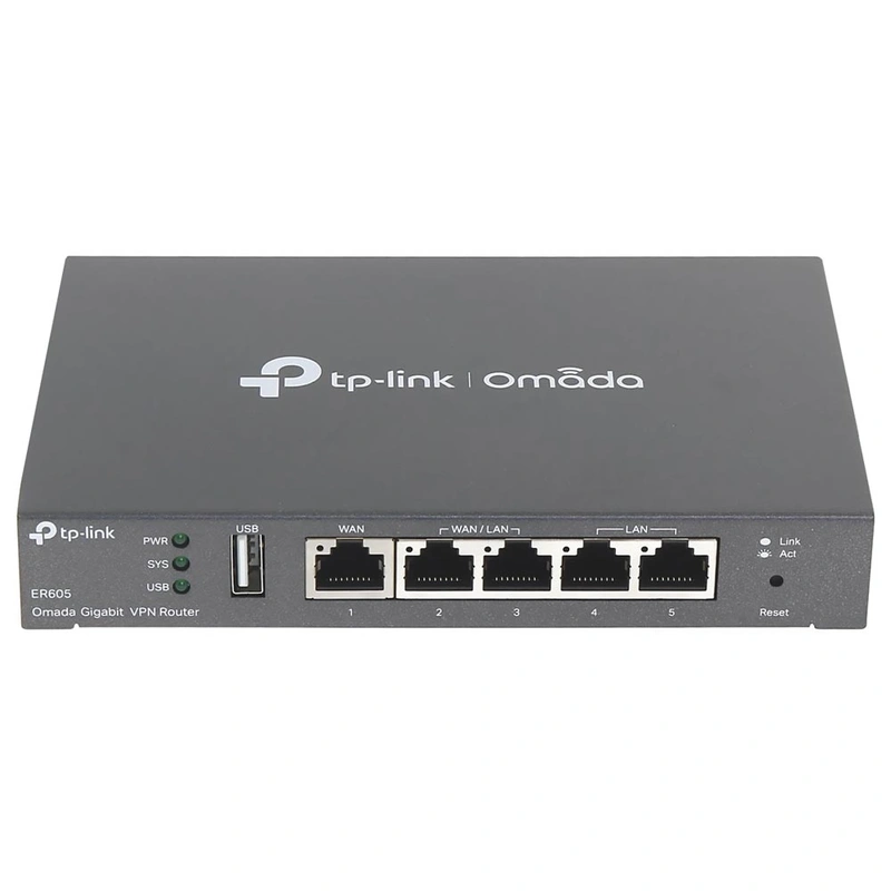 Roteador Tp-Link Omada ER605 VPN Gigabit Multi-WAN - Preto Omada ER605 Ver: 2.0