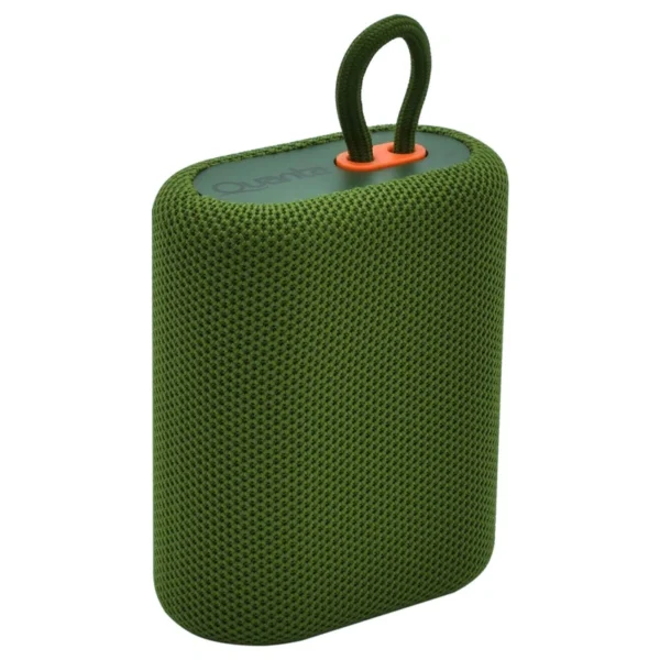 Caixa de Som Quanta QTSPB64N Mini Bluetooth FM MSD - Verde 5W 1200 mAh | USB-C