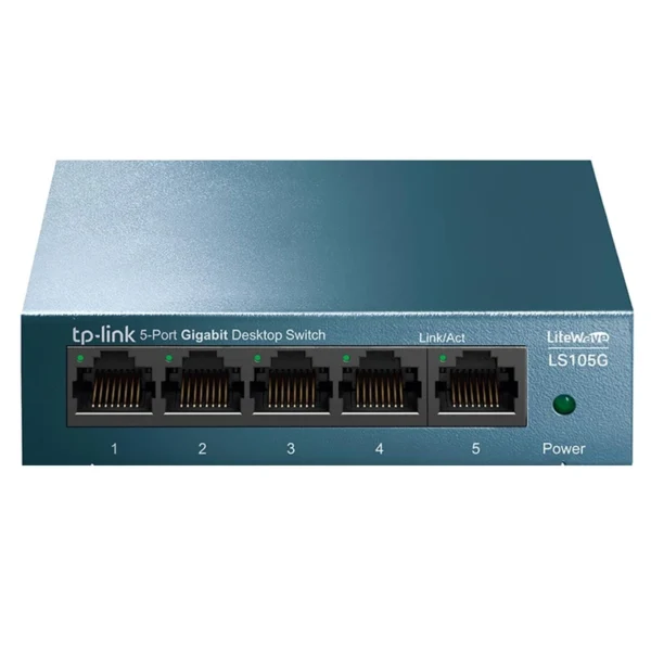 Hub Switch TP-Link LS105G 5 Portas - 101001000Mbps | 5 Portas RJ45 de Autonegociação