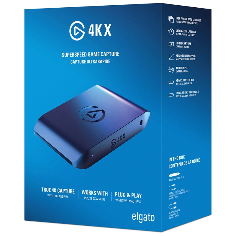 Placa de Captura de Vídeo Elgato 4K X 10GBH9901 HDMI USB-C Áudio - Preto - Imagem 3