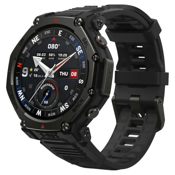 Relógio Smartwatch Amazfit T-Rex 3 Pro A2444 Tactical - Preto 5 ATM (50 metros)