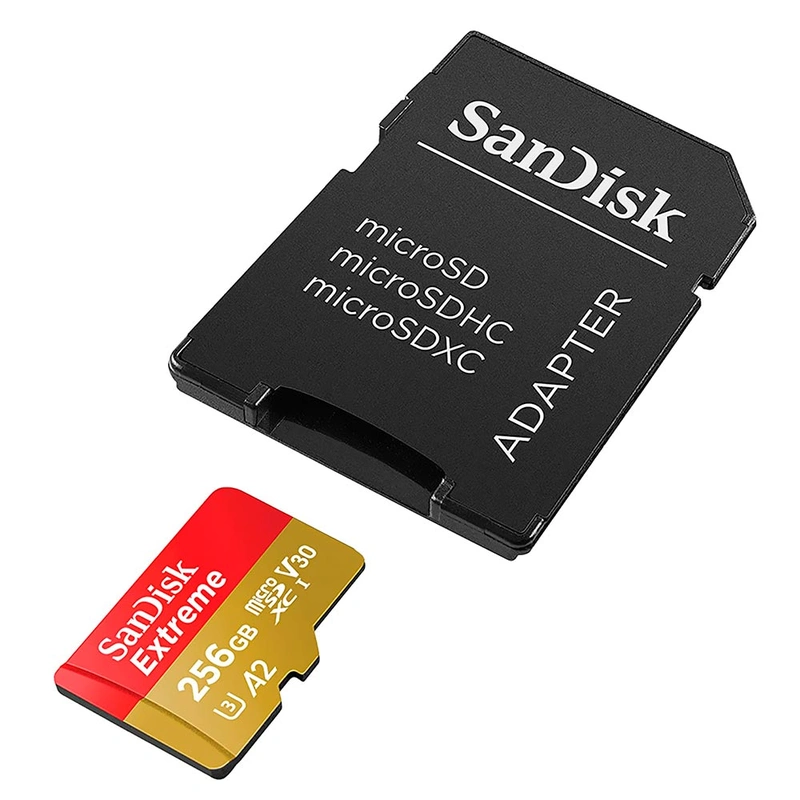 Cartão de Memória Micro SD SanDisk Extreme V30 A2 U3 4K UHD - 190-130MBS | 256 GB - Imagem 2
