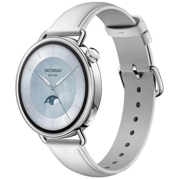 Relógio Smartwatch Xiaomi Watch S4 M2502W1 - Leather Branco Capacidade de 320mAh