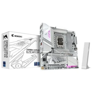 Placa Mãe Gigabyte Z890M AORUS Elite Wi-Fi 7 Ice Socket LGA 1851 DDR5