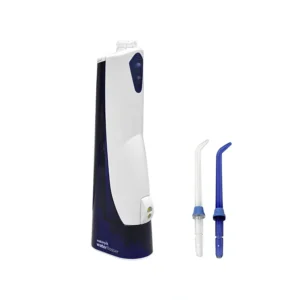 Irrigador Bucal Waterpik Cordless Waterflosser WP-360E2 148 ml Recarregável - BrancoAzul
