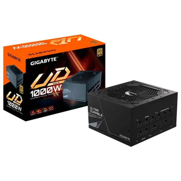Fonte de Alimentação Gigabyte GP-UD1000GM 1000W ATX Modular 80 Plus Gold | Preto