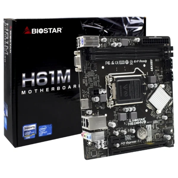 Placa Mãe Biostar H61MHV3 Socket LGA 1155 VGA DDR3 Intel H61 Micro ATX