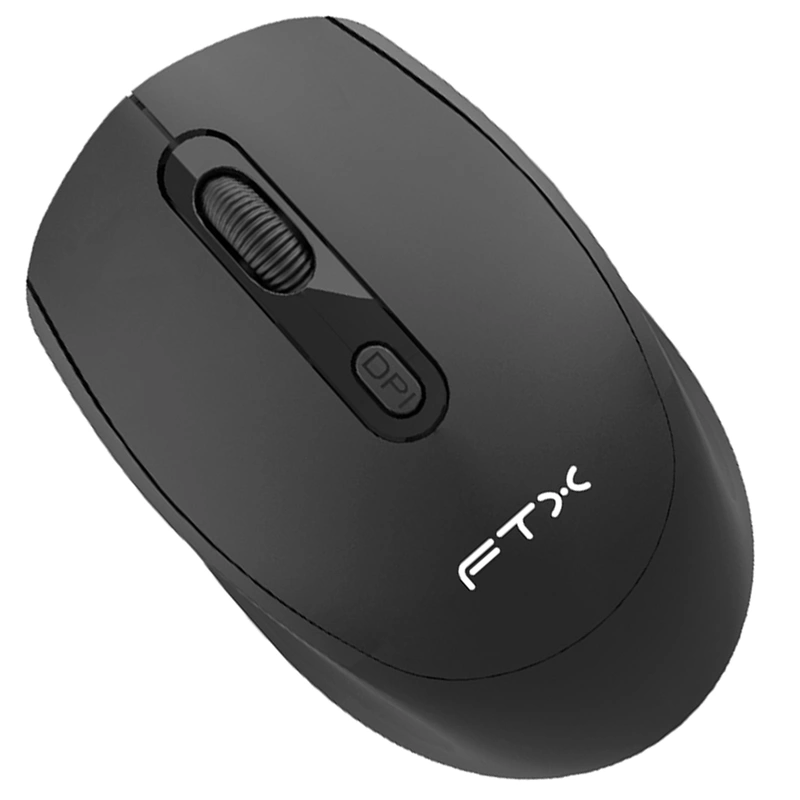 Mouse FTX MW21 Wireless Bluetooth - Preto USB Receiver 2.4GHz | FTXMW21 - Imagem 2