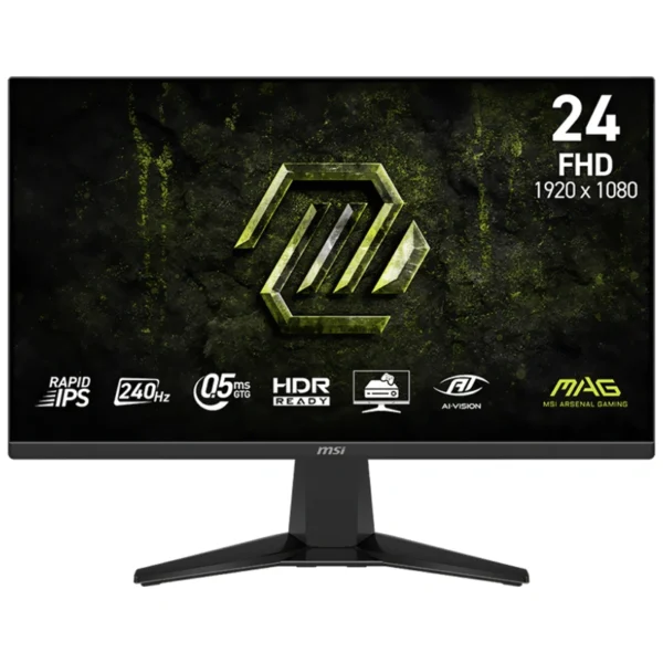 Monitor Gamer MSI Mag 245F X24 3BC8 23.8 Tela 23.8" 1920 x 1080 (FHD) 240Hz | Preto