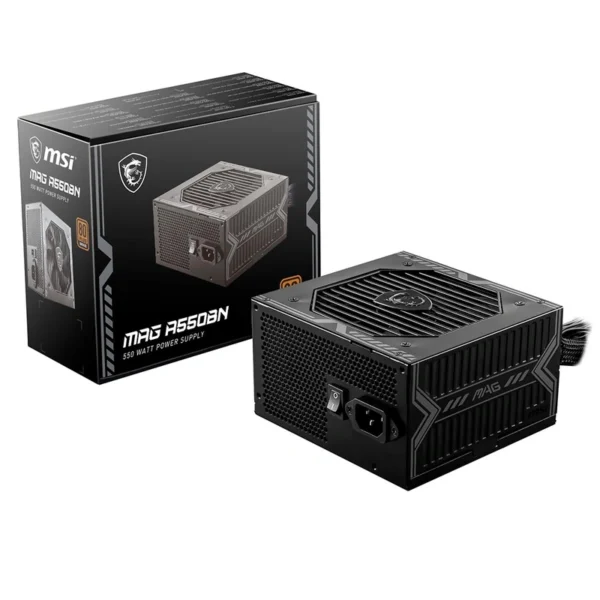 Fonte de Alimentação MSI MAG A550BN ATX Não Modular 80 Plus Bronze 550W | Preto
