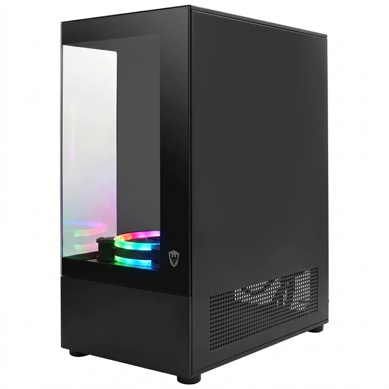 Gabinete Gamer Satellite K8501 Micro ATX 3 Cooler - Preto RGB - Imagem 3