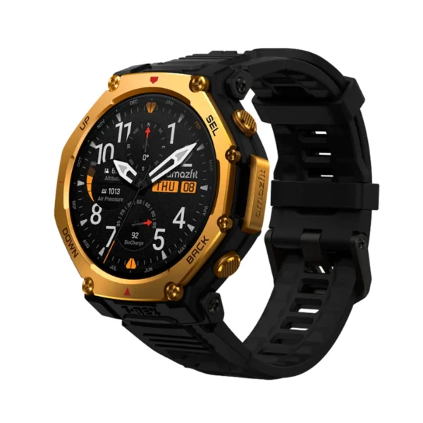 Relógio Smartwatch Amazfit T-Rex 3 Pro A2444 - PretoDourado 10 ATM Wi-Fi | Preto/Dourado