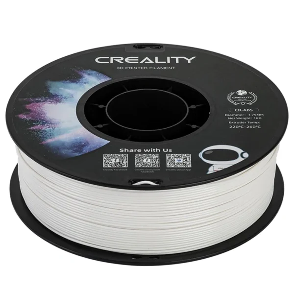 Filamento para Impressora 3D Creality CR-ABS 1KG 1.75MM - Branco