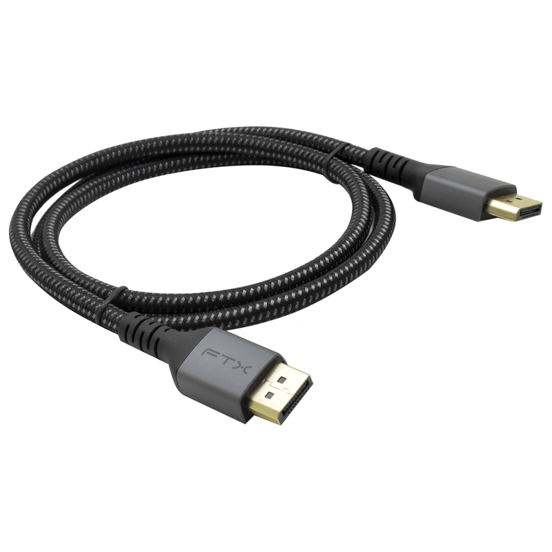 Cabo DisplayPort para DisplayPort FTX CT-DP8K-AG1 - 1M 115755 300g Preto / Cinza - Imagem 3