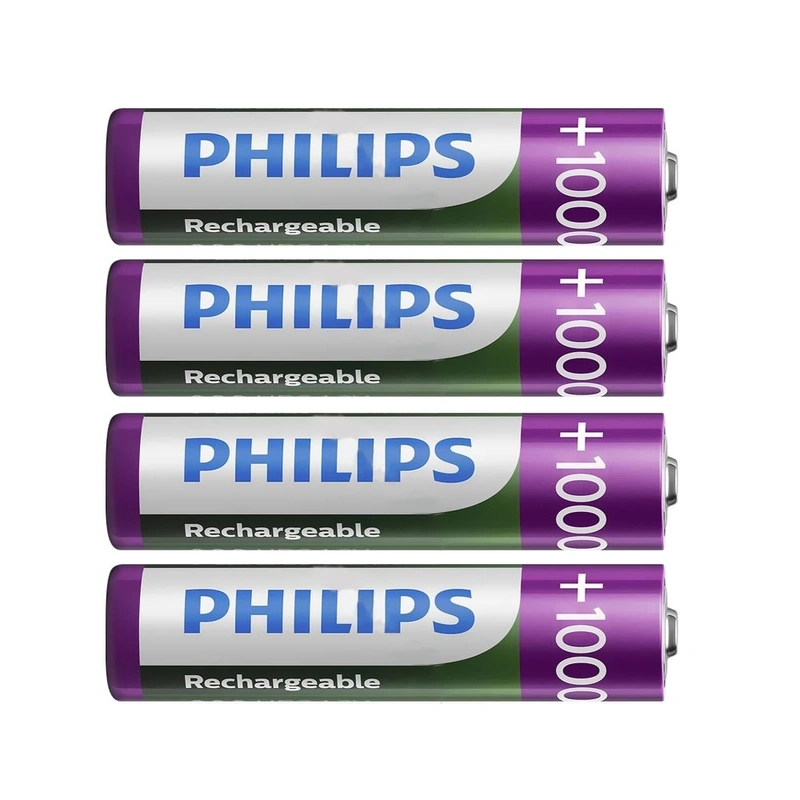 Pilhas Recarregável Philips AAA com 4 Pilhas 1000MAH - R03B4RTU1097 | R03B4RTU10/97 - Imagem 2