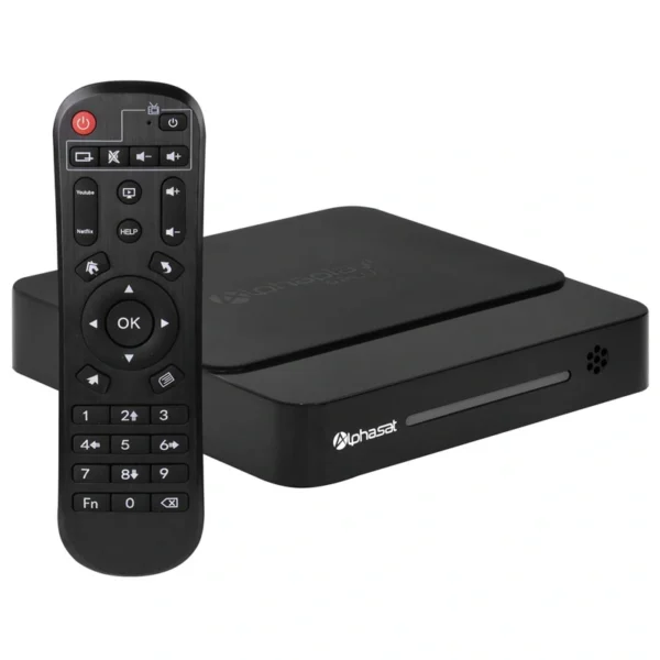 Receptor Iptv AlphaPlay +Plus 2GB de RAM 16GB 4K - Preto | HDMI - Ethernet (RJ-45) -