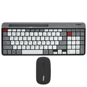 Teclado + Mouse Satellite AK-622G BT Wireless Espanhol - Cinza Preto