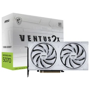 Placa de Vídeo MSI Ventus 2X OC White 12GB GeForce RTX5070 GDDR7 - 912-V532-010