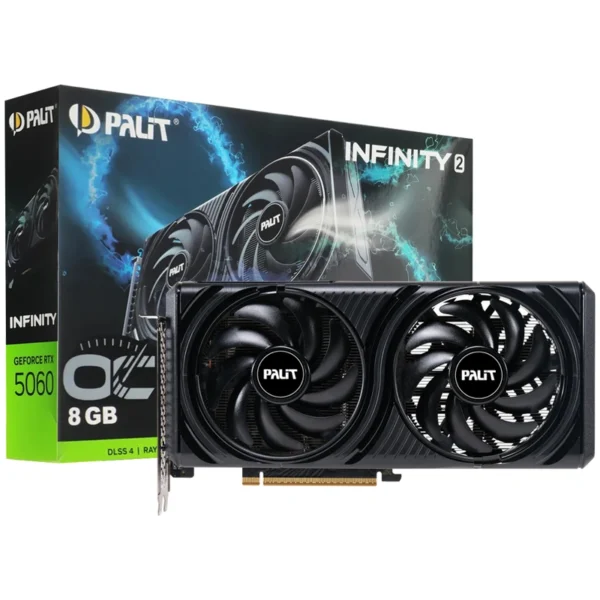 Placa de Vídeo Palit Infinity 2 OC 8GB GeForce RTX5060 GDDR7 - NE75060V19P1-GB2063L