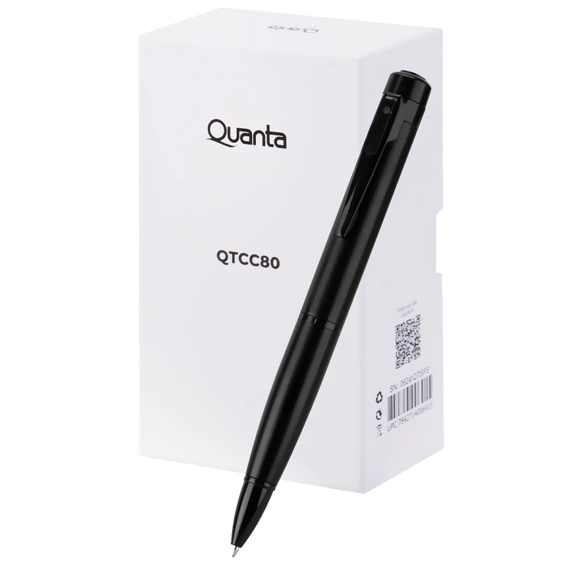 Caneta com Câmera Espiã Quanta QTCC80 - Preto 170 mAh | 1920 x 1080 (FHD) | MicroSD - Imagem 3