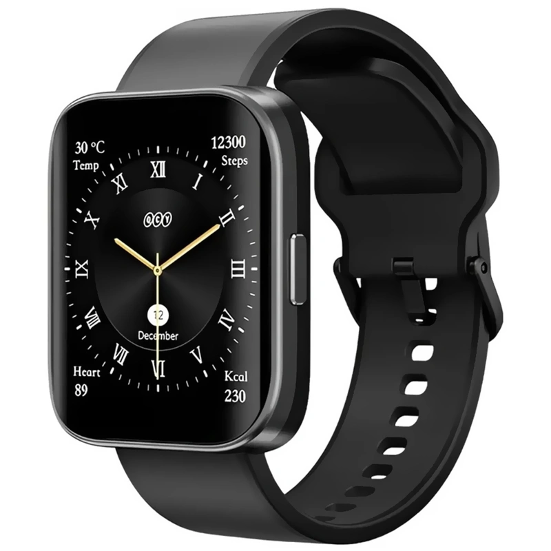Relógio Smartwatch QCY Urban GS WA24S9A - Preto 5 ATM Até 14 dias (modo smartwatch)