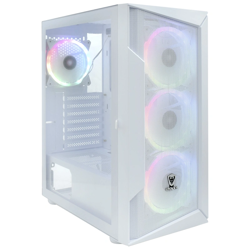 Gabinete Gamer Satellite K8872 ATX 4 Cooler ARGB - Branco