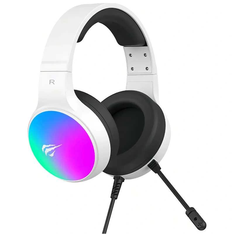 Headset Gamer Havit H2043U GameNote RGB Com fio - Branco Gamenote H2043U | USB - Imagem 2