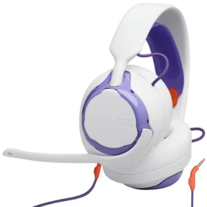 Fone Gamer JBL Quantum 250 Com Fio - Branco Roxo