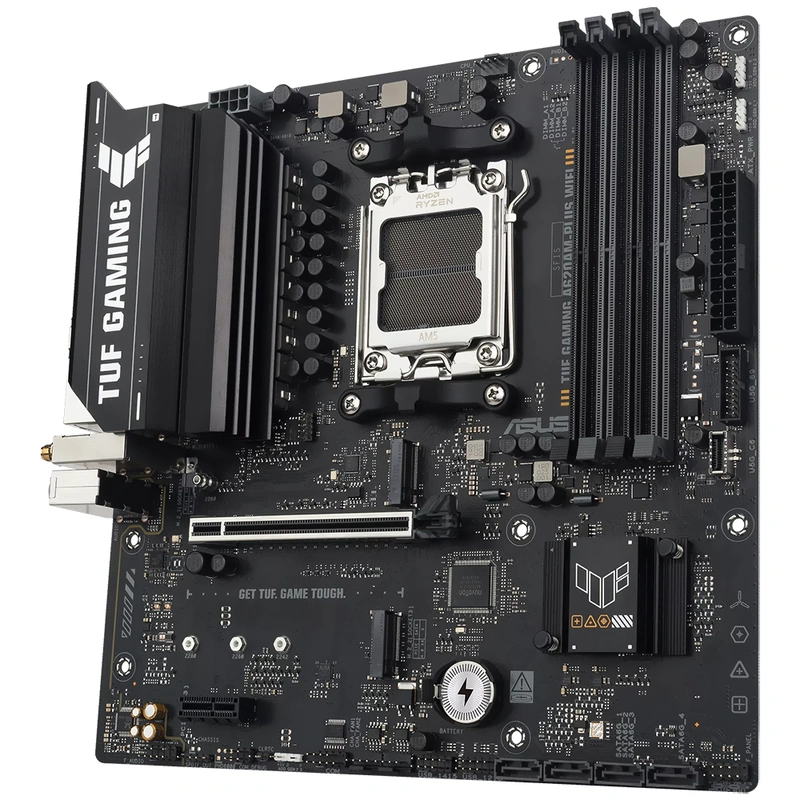 Placa Mãe ASUS TUF Gaming A620AM-PLUS Wi-Fi Socket AM5 DDR5 AMD A620 Micro ATX - Imagem 3