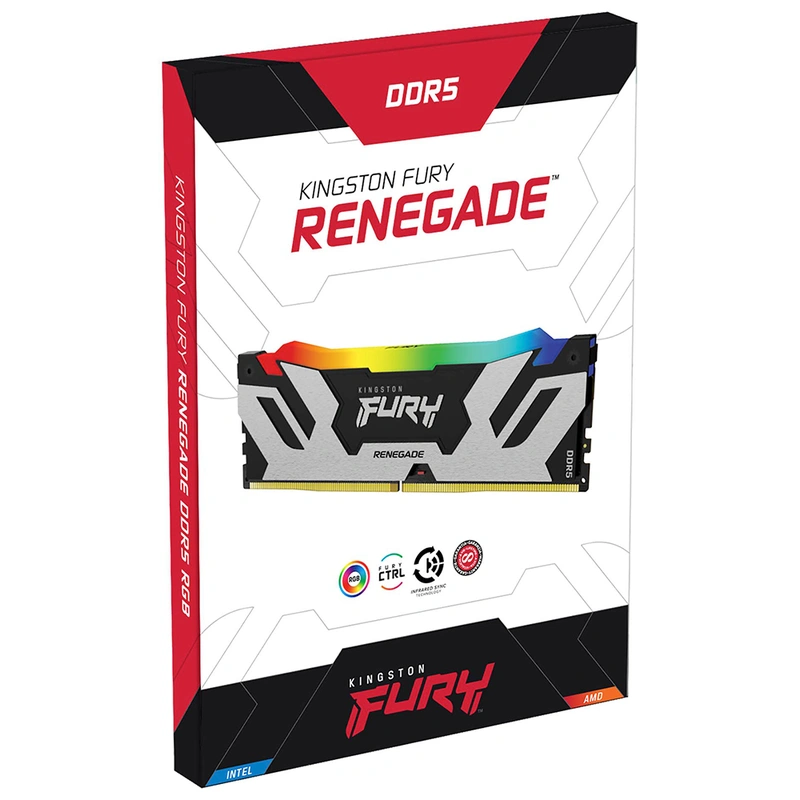 Memória RAM Kingston Fury Renegade DDR5 96GB (2x48GB) 6000MHz RGB Preto (KF560C32RSAK2-96) - Imagem 3