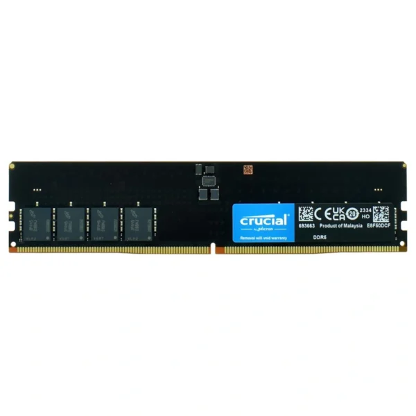 Memória RAM Crucial DDR5 16GB 4800MHz - CB16GU4800 UDIMM CL40 | Preto