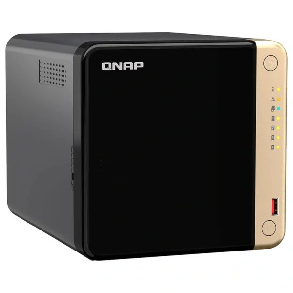 Servidor Nas Storage QNAP TS-464 Intel Celeron N5095 4 2.9GHz 8GB RAM 4 Baias USB LAN