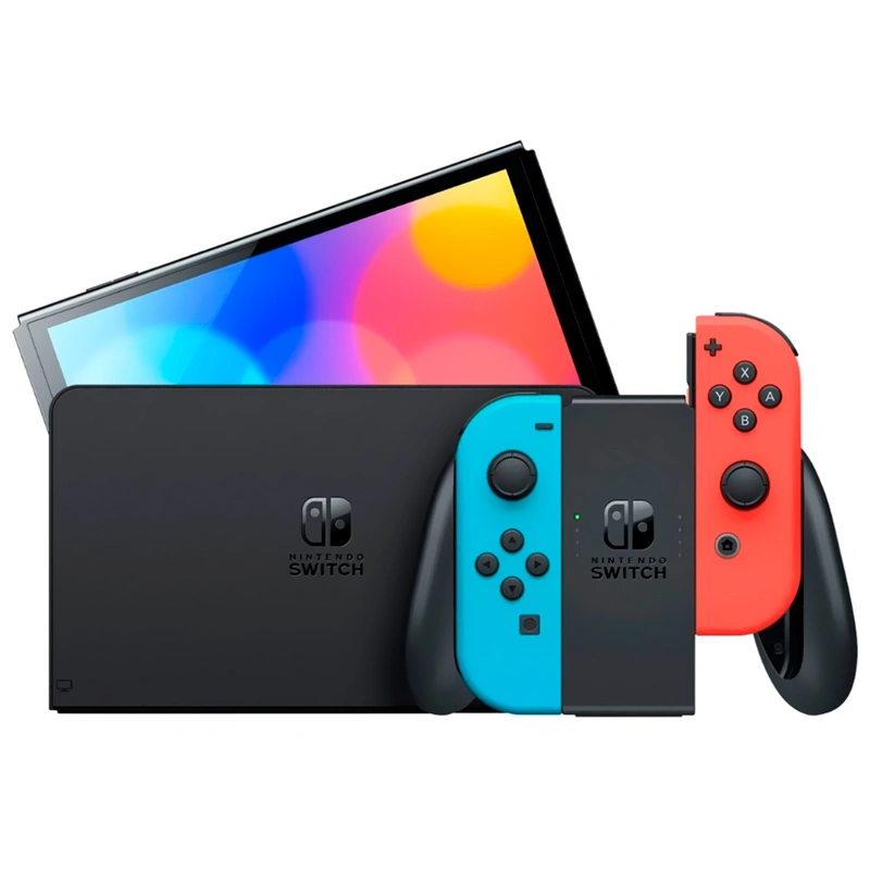 Console Nintendo Switch 64GB Oled - Azul Vermelho Neon (HEG-S-KABAA) Switch OLED