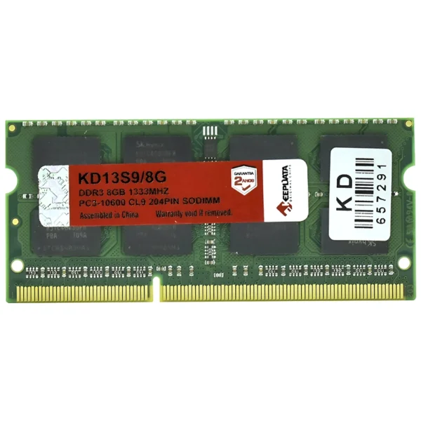 Memória RAM para Notebook Keepdata DDR3 8GB 1333MHz - KD13S98G SODIMM CL9 | KD13S9/8G