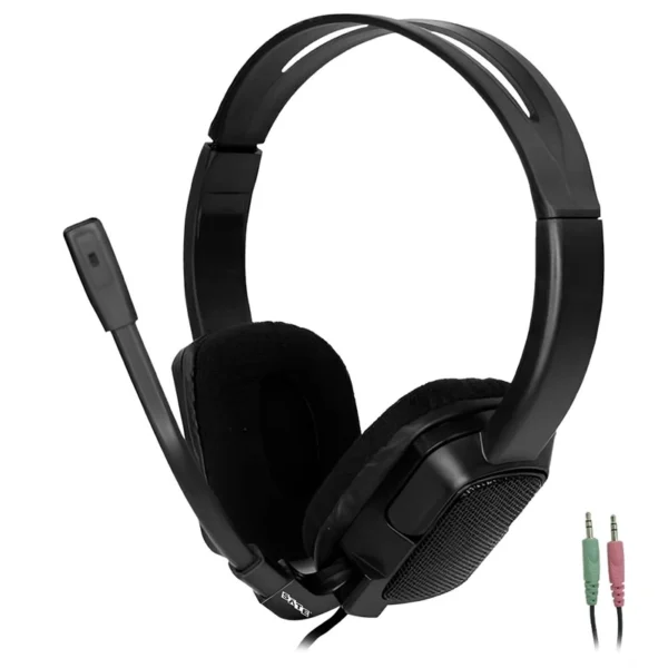 Fone de Ouvido Satellite AE-337 Com Fio - Preto Analógico de 3.5 mm