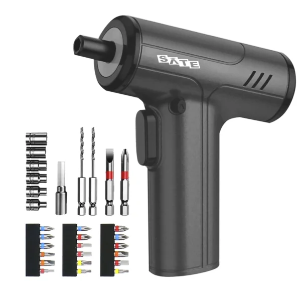 Parafusadeira Sem Fio Satellite A-KS29 Kit Recerrgavel - Preto