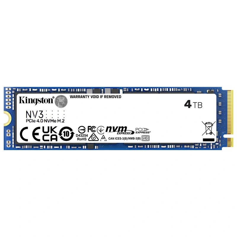 SSD Kingston M.2 4TB NV3 NVMe - SNV3S4000G PCIe 4.0 x4 | SNV3S/4000G