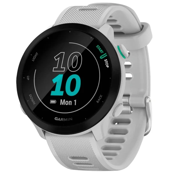 Relógio Garmin Forerunner 55 - Branco (010-02562-11) 5ATM Bluetooth
