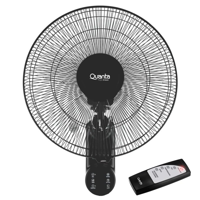 Ventilador de Parede Quanta QTVPTB16 16 Preto | 60W