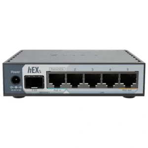 Roteador Mikrotik E60IUGS Hex S 950MHz L4 512MB