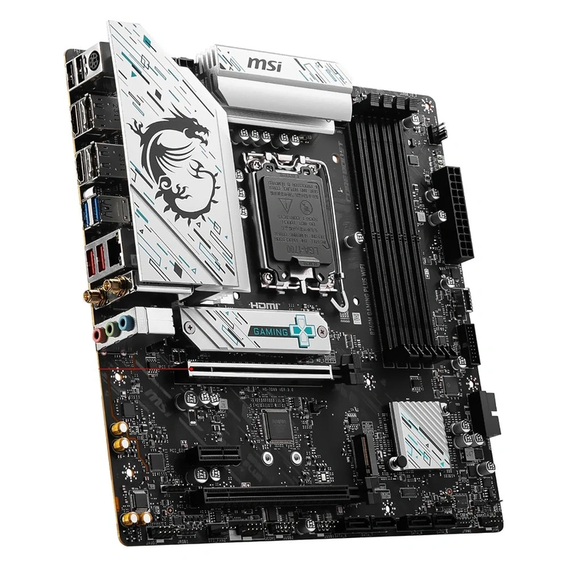 Placa Mãe MSI B760M Gaming Plus Wi-Fi Socket LGA 1700 DDR5 Intel B760 Micro ATX - Imagem 2