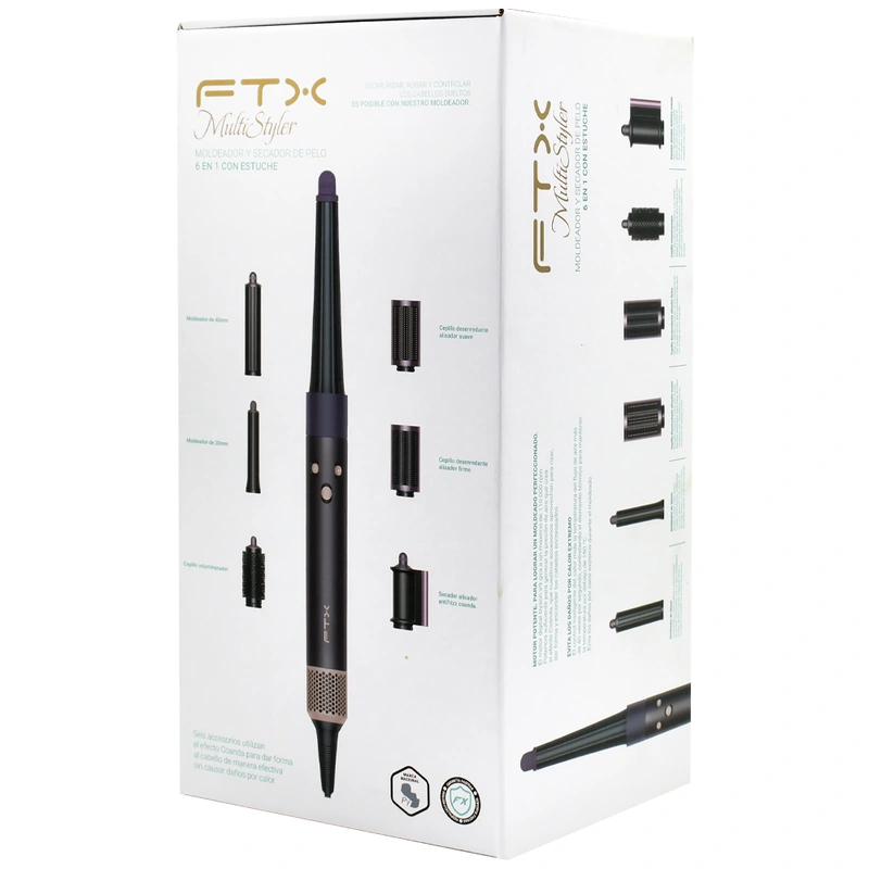 Secador Modelador de Cabelo FTX HS2-601 Multi Styler 220V - Cinza Roxo | 1600W - Imagem 3