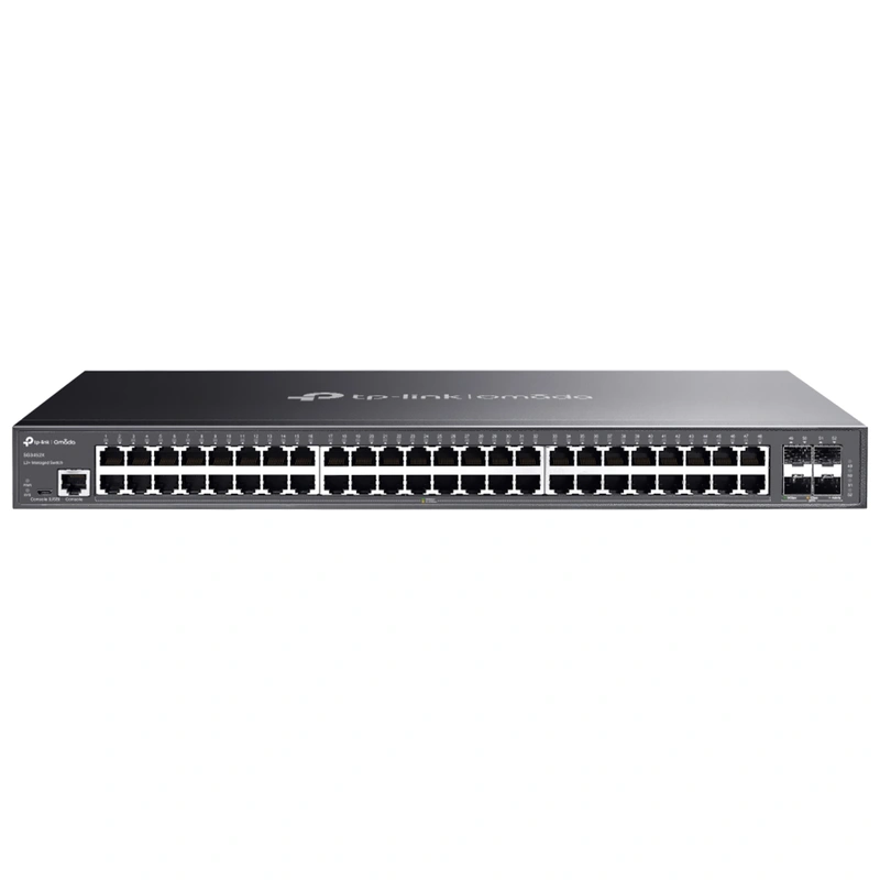 Hub Switch Tp-link Omada SG3452X Gigabit 48 Portas 4P 10GE SFP+ L2+