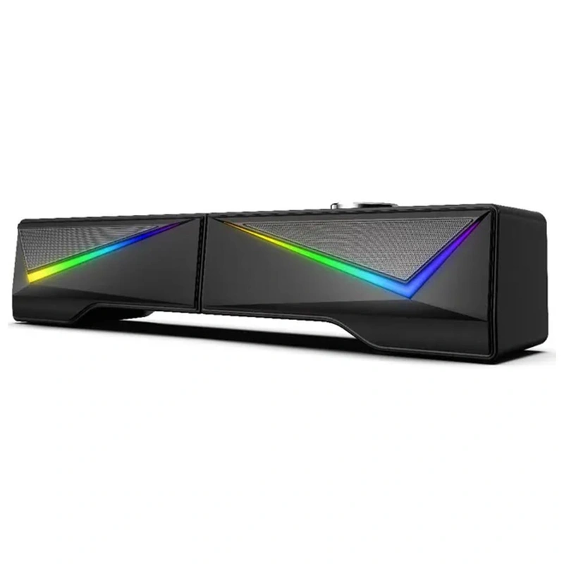 Caixa de Som Satellite AS-92003B Gaming RGB USB - Preto 3w Com fio - Imagem 3