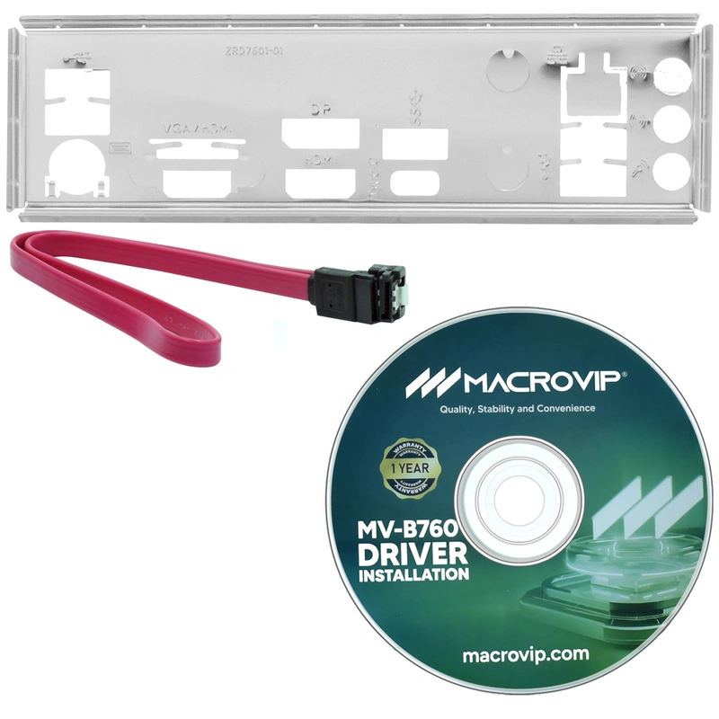 Placa Mãe Macrovip MV-B760 Socket LGA 1700 VGA DDR5 Intel B760 Micro ATX - Imagem 3