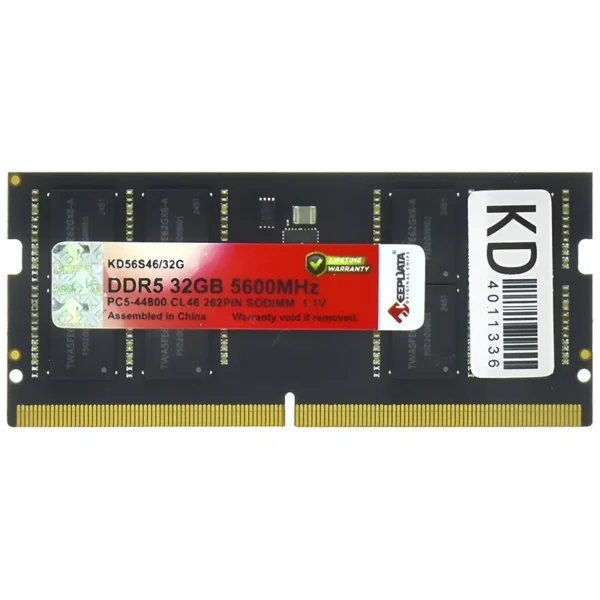 Memória RAM para Notebook Keepdata DDR5 32GB 5600MHz - KD56S4632G SODIMM | KD56S46/32G