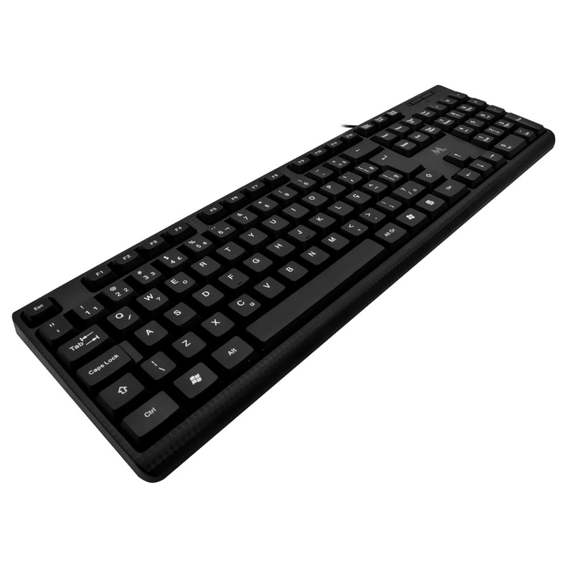 Teclado Mtek KB-8187 USB Português - Preto Com fio Windows, macOS, Android e Linux - Imagem 2