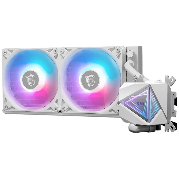 Water Cooler MSI Mag CoreLiquid I240 Intel 1150-1200-1700 AMD AM4-AM5 ARGB 240MM Branco