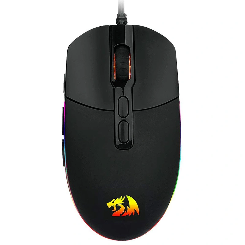 Mouse Gamer Redragon Invader M719 USB RGB - Preto Com fio
