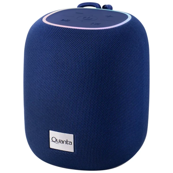 Caixa de Som Quanta QTSPA10 Bluetooth USB Micro SD - Azul 10W 4000 mAh
